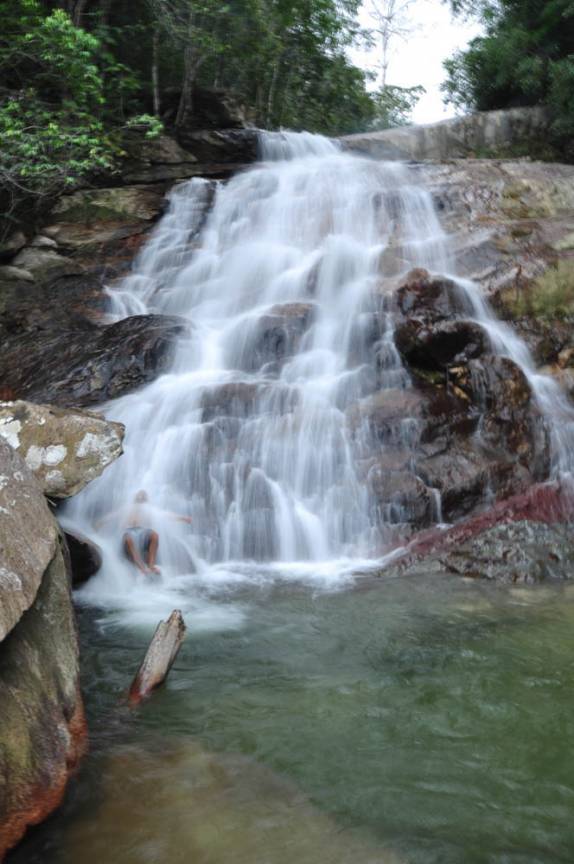 Cachoeira do Barata, na Serra do Tepequem, no norte de Roraima